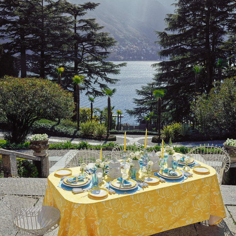 Yellow Capri Lettuce Starter Plates (Set of 4) - Mrs. Alice