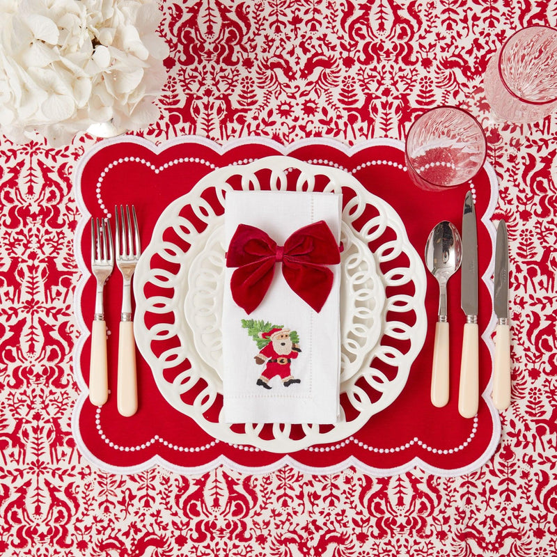 Heidi Red Tablecloth - Mrs. Alice