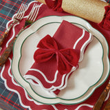 Add a touch of festive style to your Christmas celebrations with the Katherine Berry Red Napkins Set - the ideal choice for creating a coordinated and inviting dining atmosphere, with the added personal touch of monogramming.