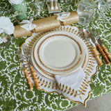 Turn your dining table into an elegant affair with the White & Gold Laurel Placemats, a must-have for adding a touch of opulence and classic beauty to your table decor.