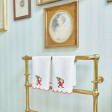 Enhance your Christmas parties with the playful charm of the Embroidered Father Christmas Linen Hand Towel, designed to bring a touch of tradition and festivity to your holiday events.