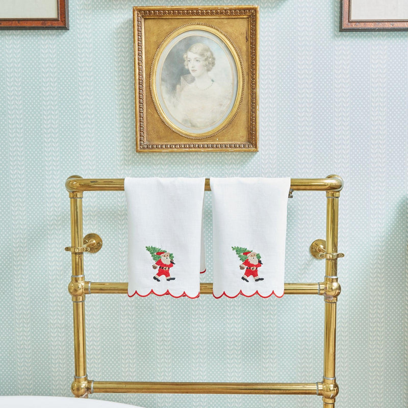 Turn your Christmas celebrations into a joyous experience with the Embroidered Father Christmas Linen Hand Towel, a must-have for adding a touch of holiday magic to your home.