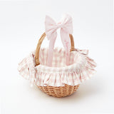 Pink Gingham Basket - Mrs. Alice