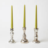 Elevate your ambiance with the opulent beauty of our Trio of Mercury Candle Holders - a tribute to timeless glamour.