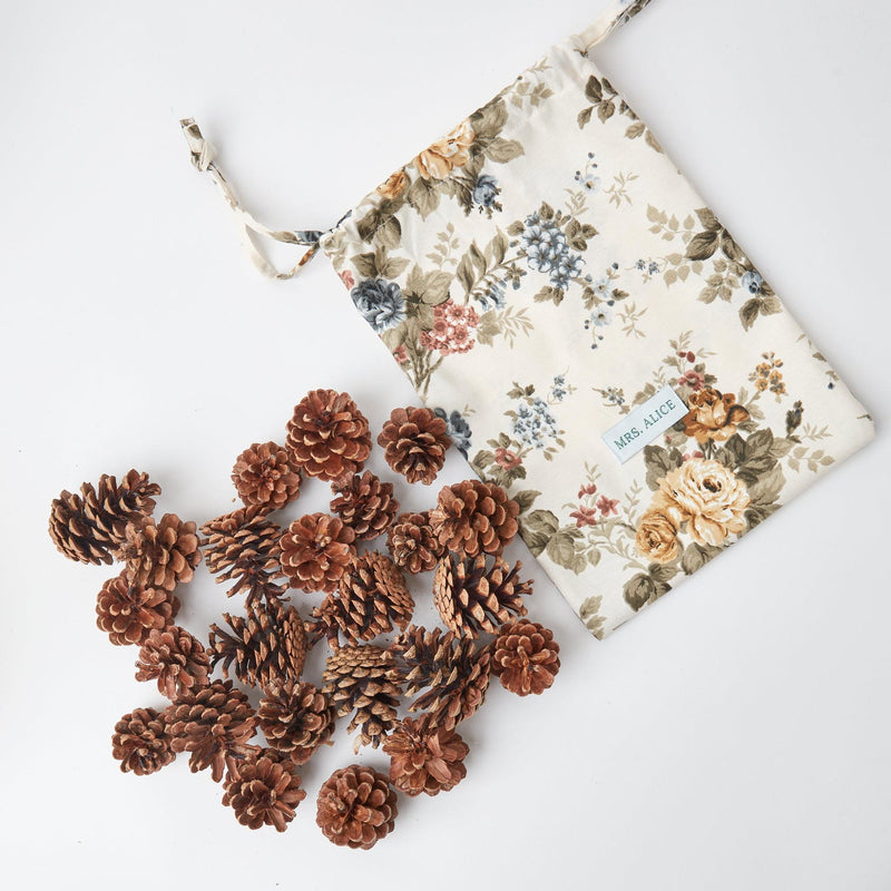 Mrs. Alice's Pinecones & Pochette: a fusion of nature and sophistication.