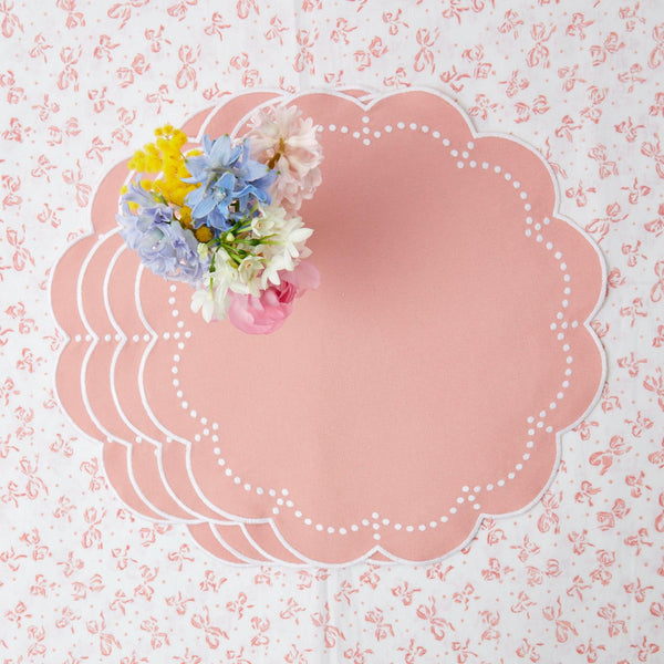 Florence Pink Placemats (Set of 4) - Mrs. Alice