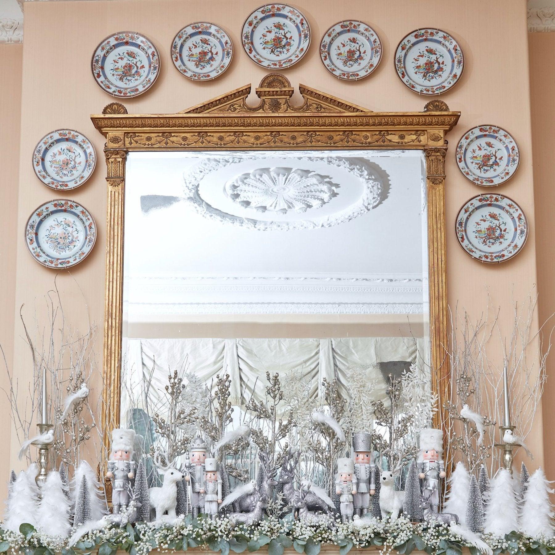 Large Silver Glitter Nutcracker Trio - Mrs. Alice