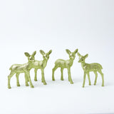 Green Glitter Bambi (Set of 4) - Mrs. Alice